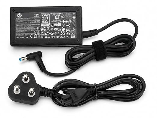 HP Original 65W Laptop Charger with Power Cable H2O
